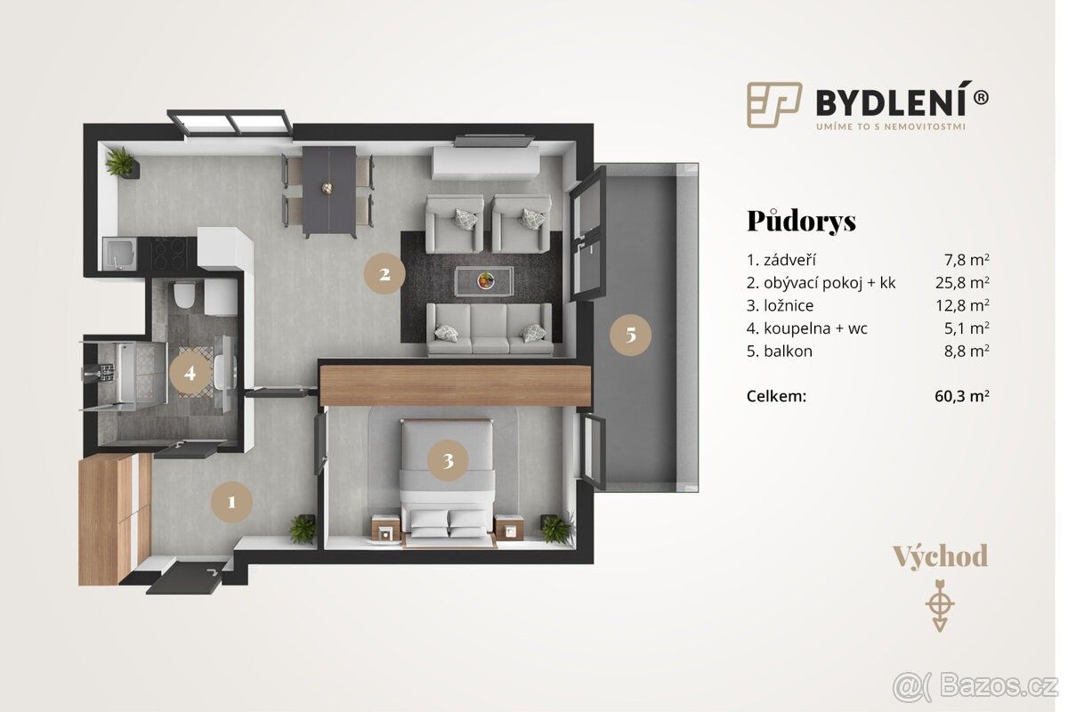 Prodej byt 2+kk - Teplice, 415 01, 2 m²