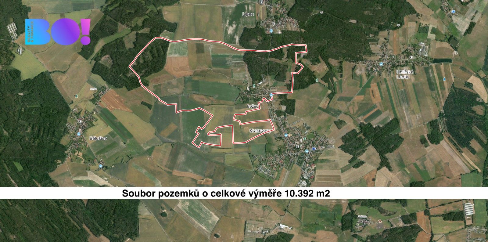 Zemědělské pozemky, Krakovany, 10 392 m²