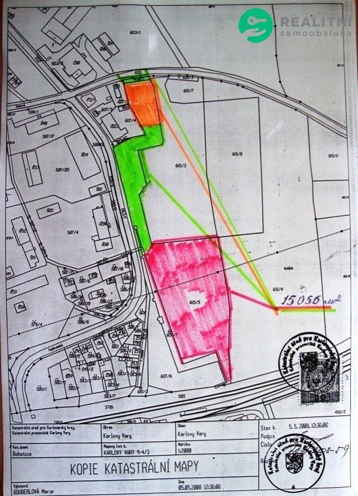 Prodej zemědělský pozemek - Bohatice, Karlovy Vary, 15 056 m²