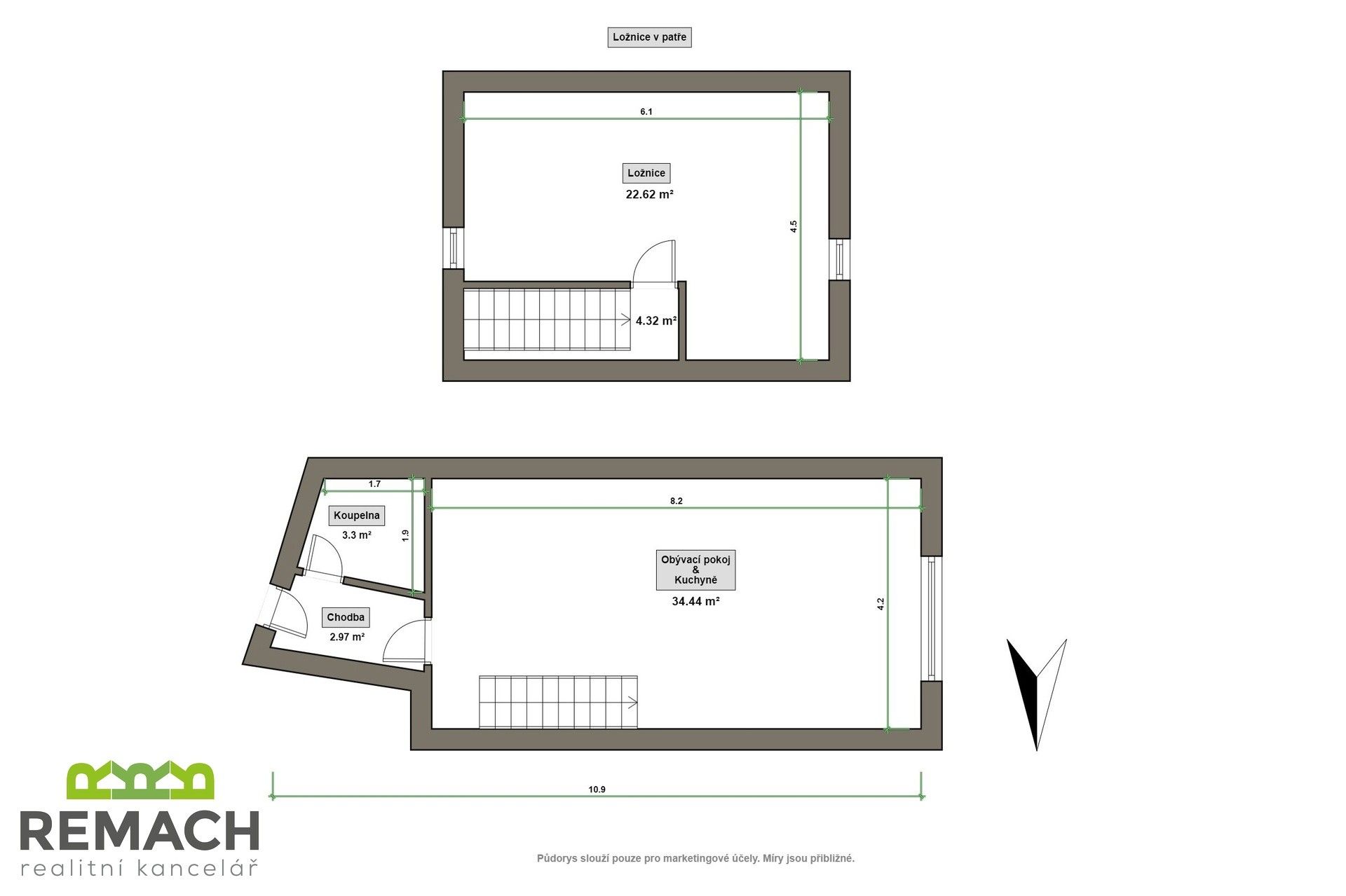 Pronájem byt 2+kk - Napajedelská, Otrokovice, 80 m²