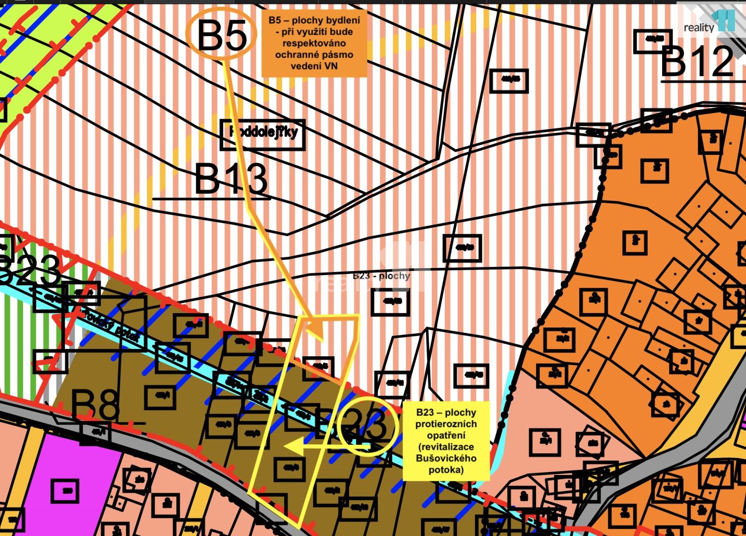 Pozemky pro bydlení, Bušovice, 3 737 m²