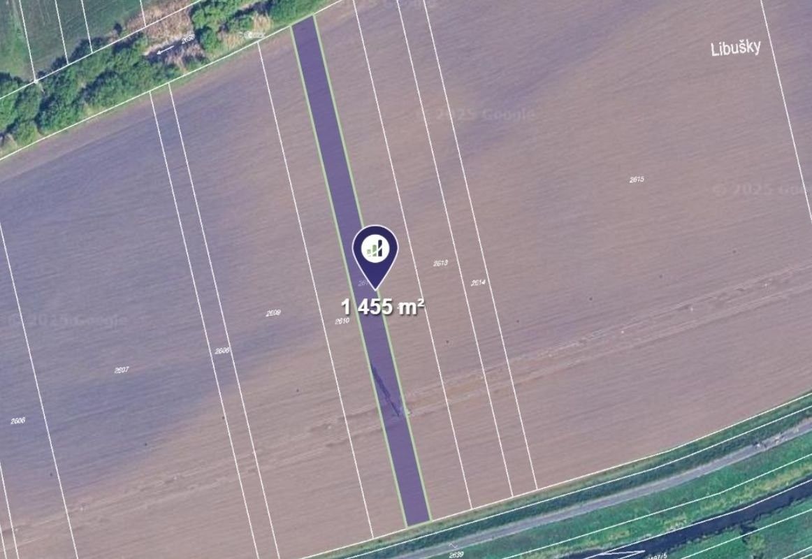 Zemědělské pozemky, Měnín, 1 455 m²