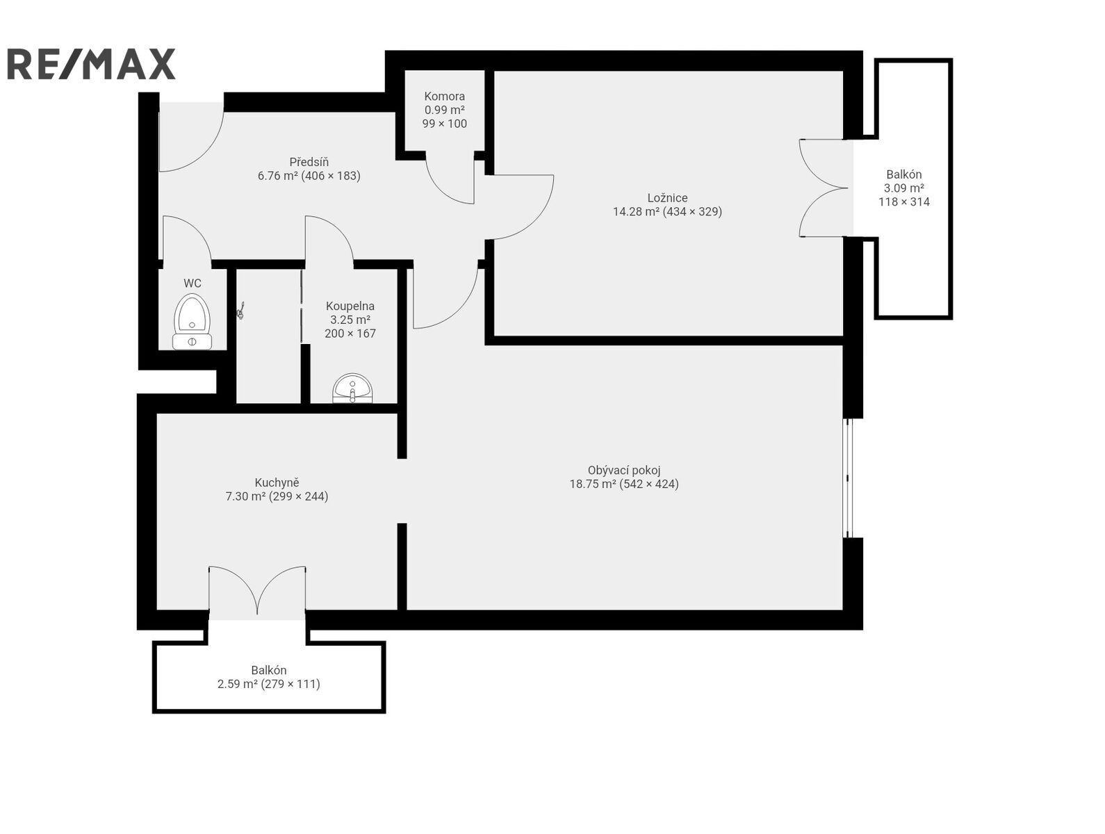 2+1, Bož. Němcové, Příbram, 53 m²