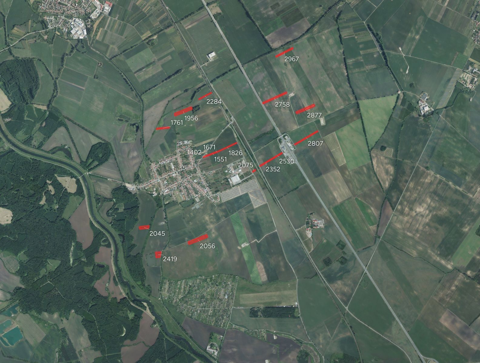 Zemědělské pozemky, Ladná