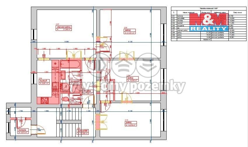 Prodej byt 4+1 - Litoměřice, 412 01, 116 m²