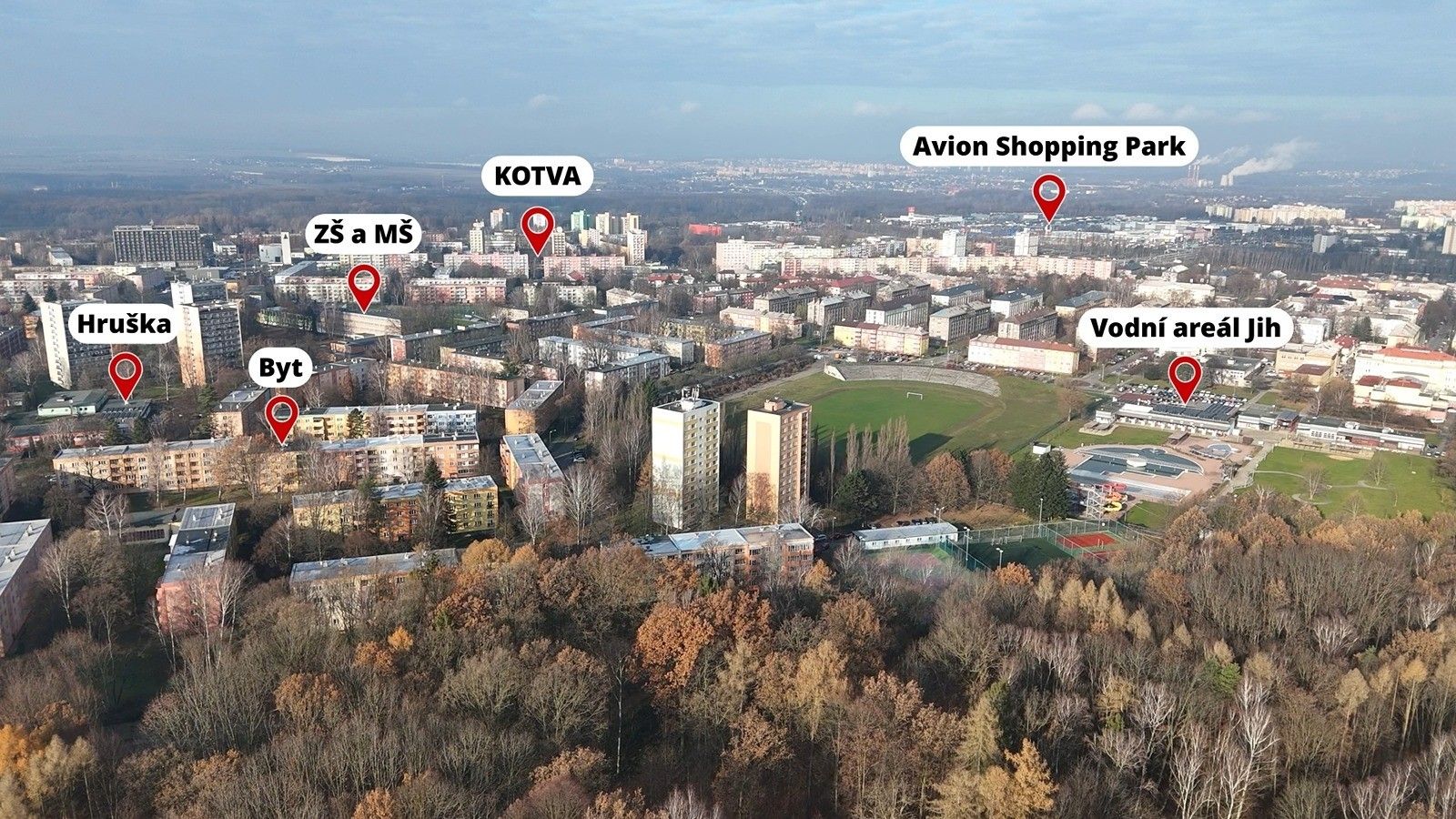 Prodej byt 2+1 - Jižní, Ostrava, 55 m²