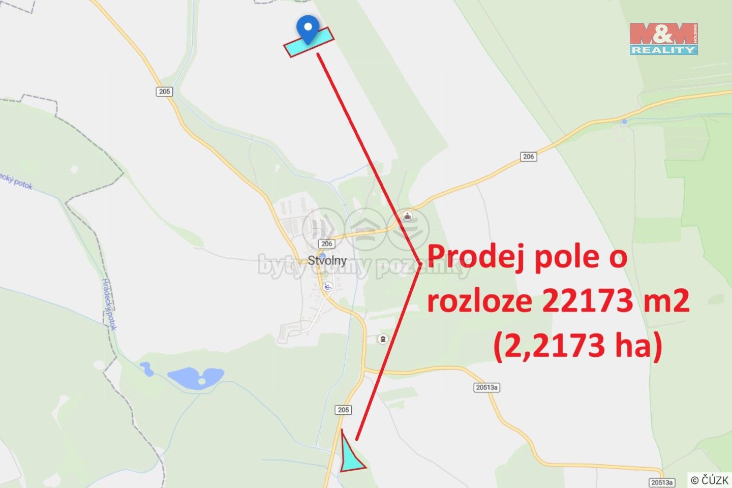 Zemědělské pozemky, Stvolny, Manětín