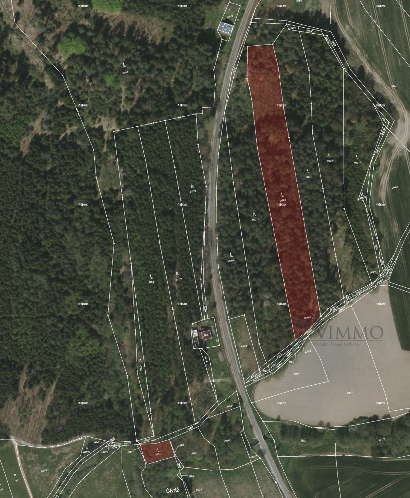 Lesy, Trocnov, Borovany, 12 m²