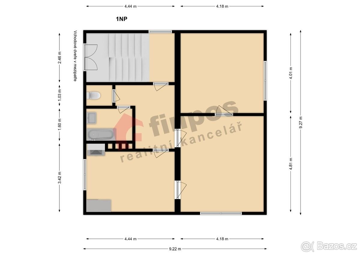 Prodej byt 2+1 - Kostomlaty nad Labem, 289 21, 66 m²