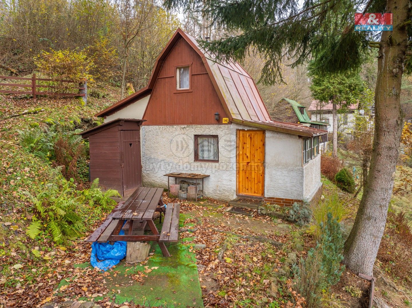 Chaty, Lensedly, Kaliště, 52 m²