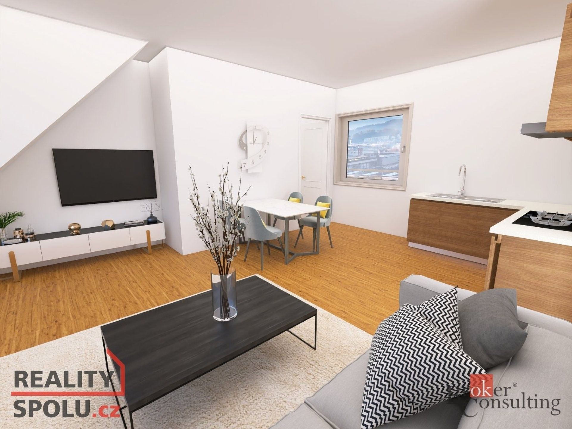 3+kk, Heydukova, Praha, 92 m²