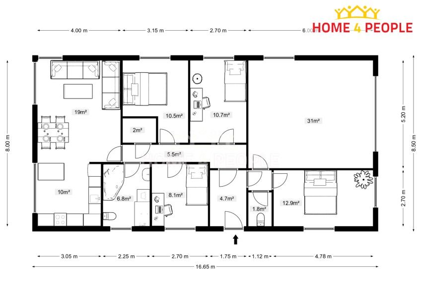 Prodej rodinný dům - Háje, 150 m²