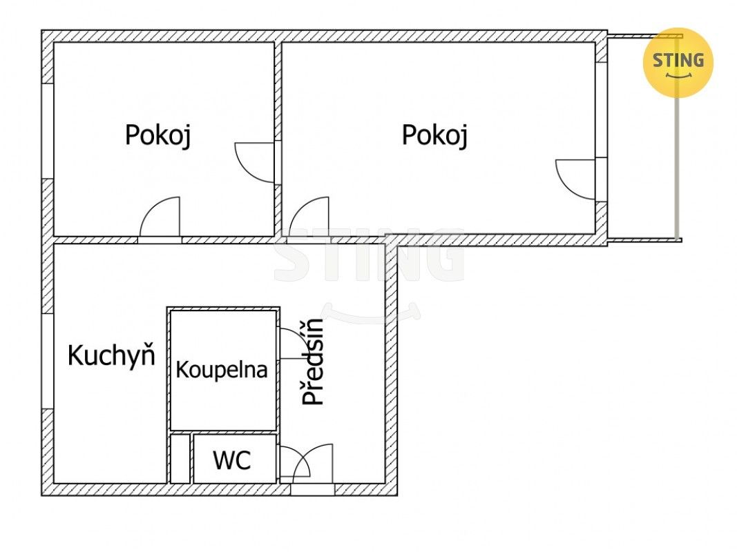 2+1, Neumannova, Žďár nad Sázavou, 56 m²