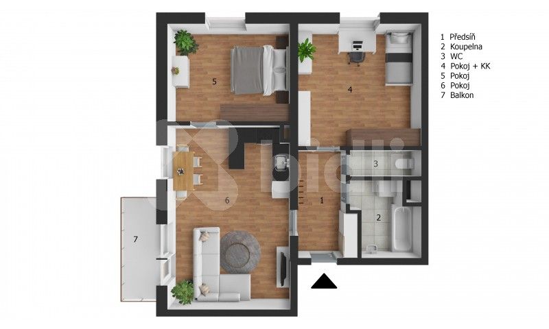 Prodej byt 3+kk - Holubice, 80 m²