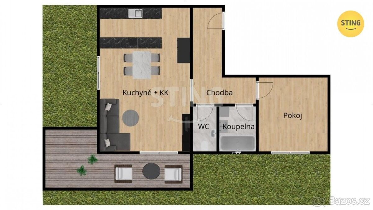 Prodej byt 2+kk - Hradec nad Moravicí, 747 41, 73 m²