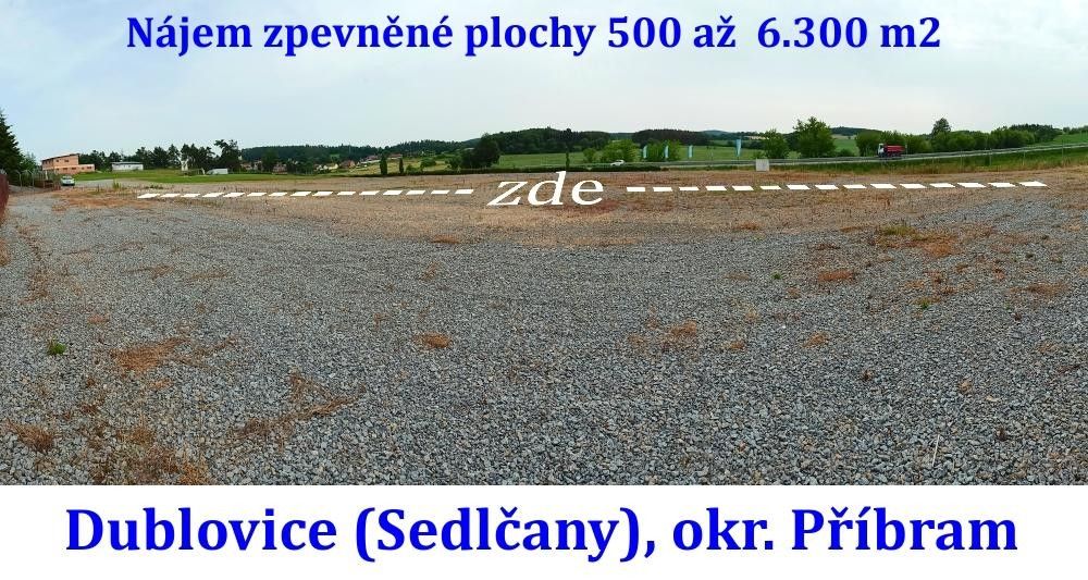 Pronájem komerční pozemek - Dublovice, 500 m²