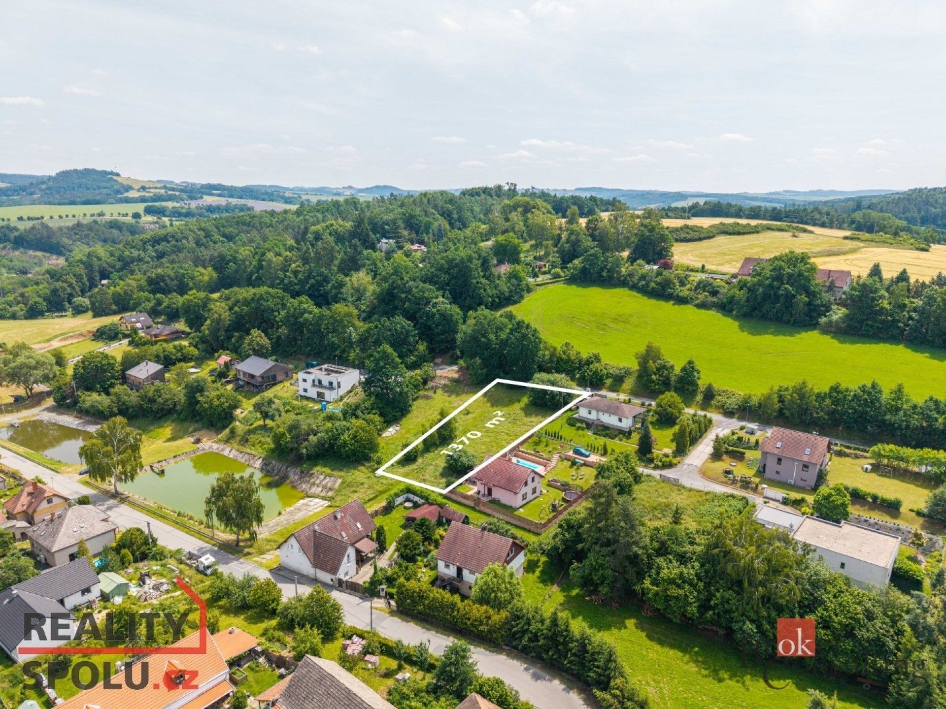 Pozemky pro bydlení, Mrač, 1 370 m²