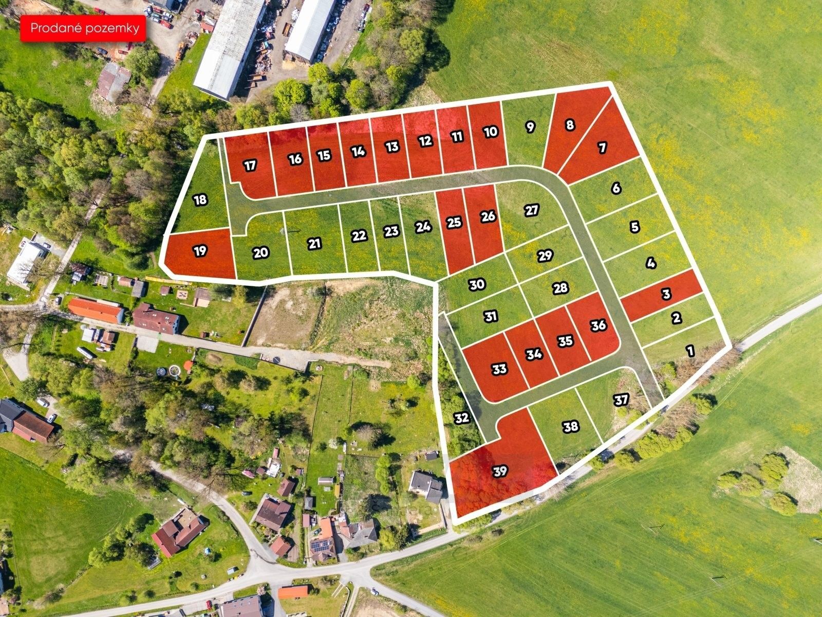 Pozemky pro bydlení, Mostky, Kaplice, 600 m²