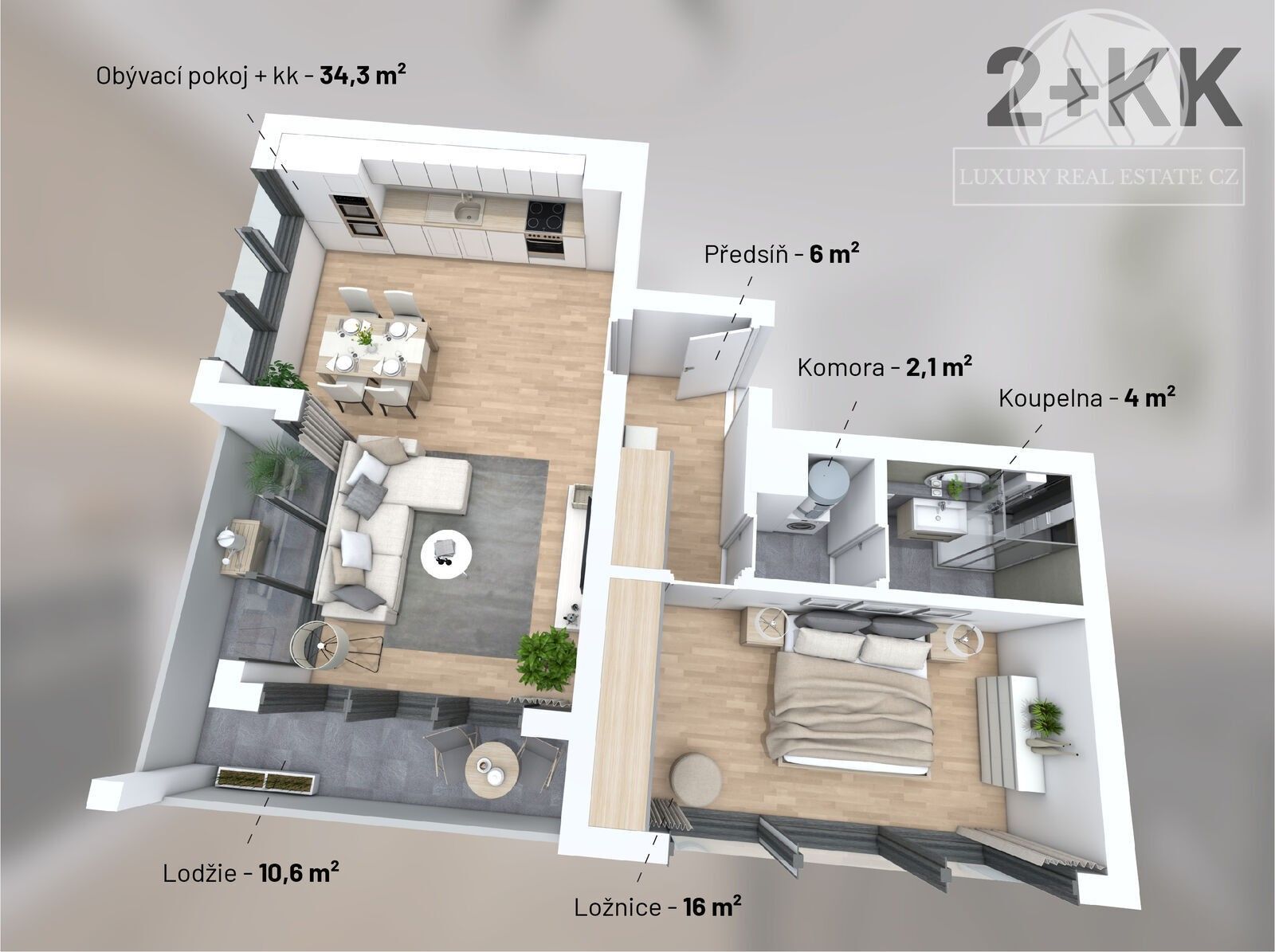 Prodej byt 2+kk - V Předním Hloubětíně, Praha, 73 m²