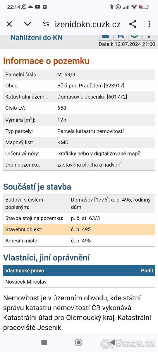 Prodej dům - Jeseník, 790 01