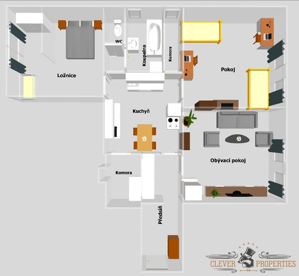 Prodej byt 3+1 - Hlinsko v Čechách, 539 01, 94 m²