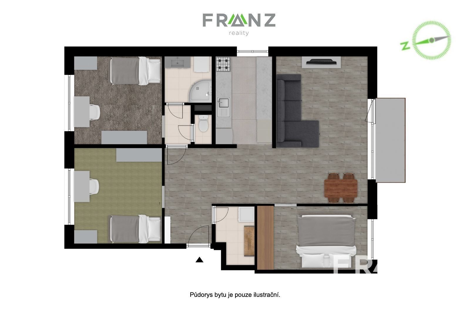 Pronájem byt 4+1 - Staňkova, Ostrava, 86 m²