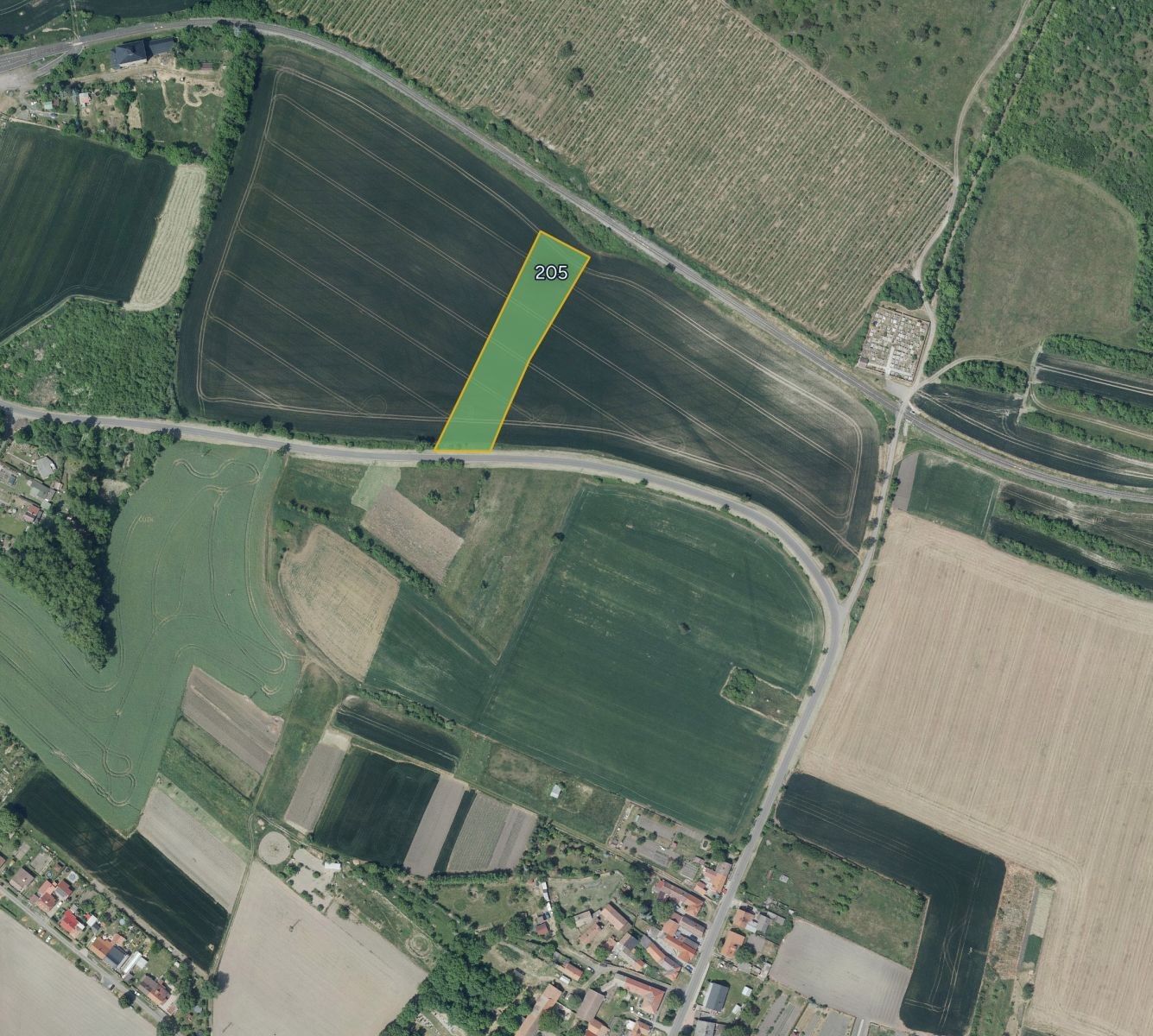 Zemědělské pozemky, Solany, Děčany