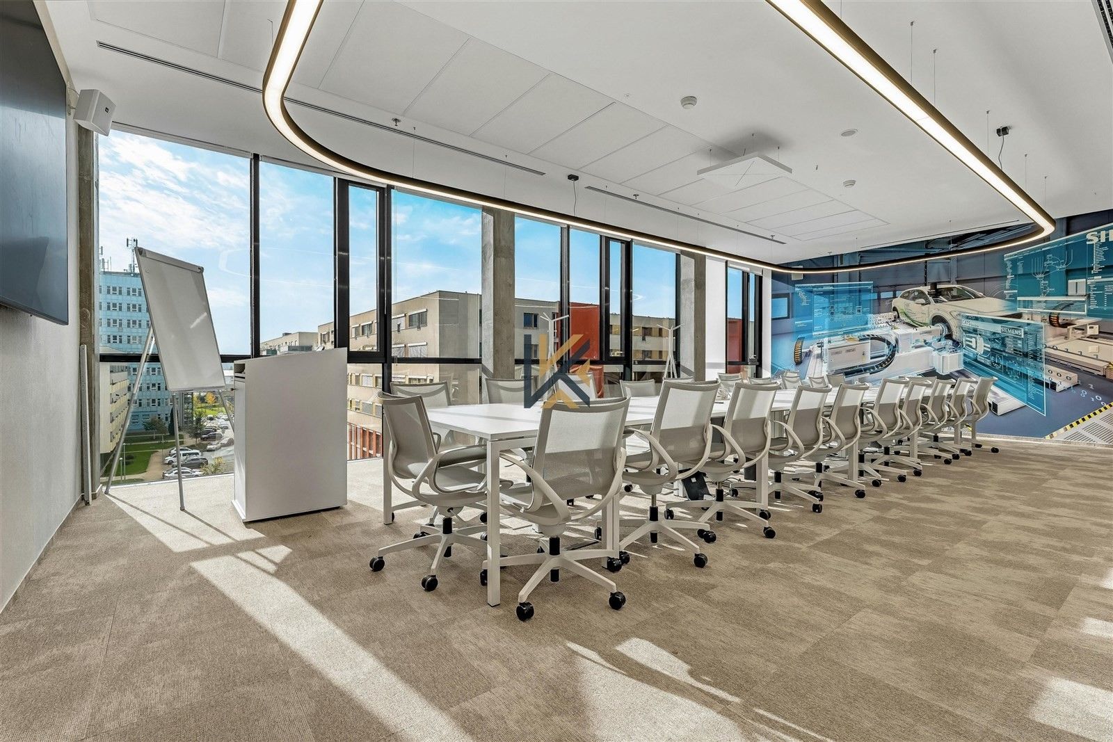 Pronájem kancelář - Mezi vodami, Praha, 500 m²