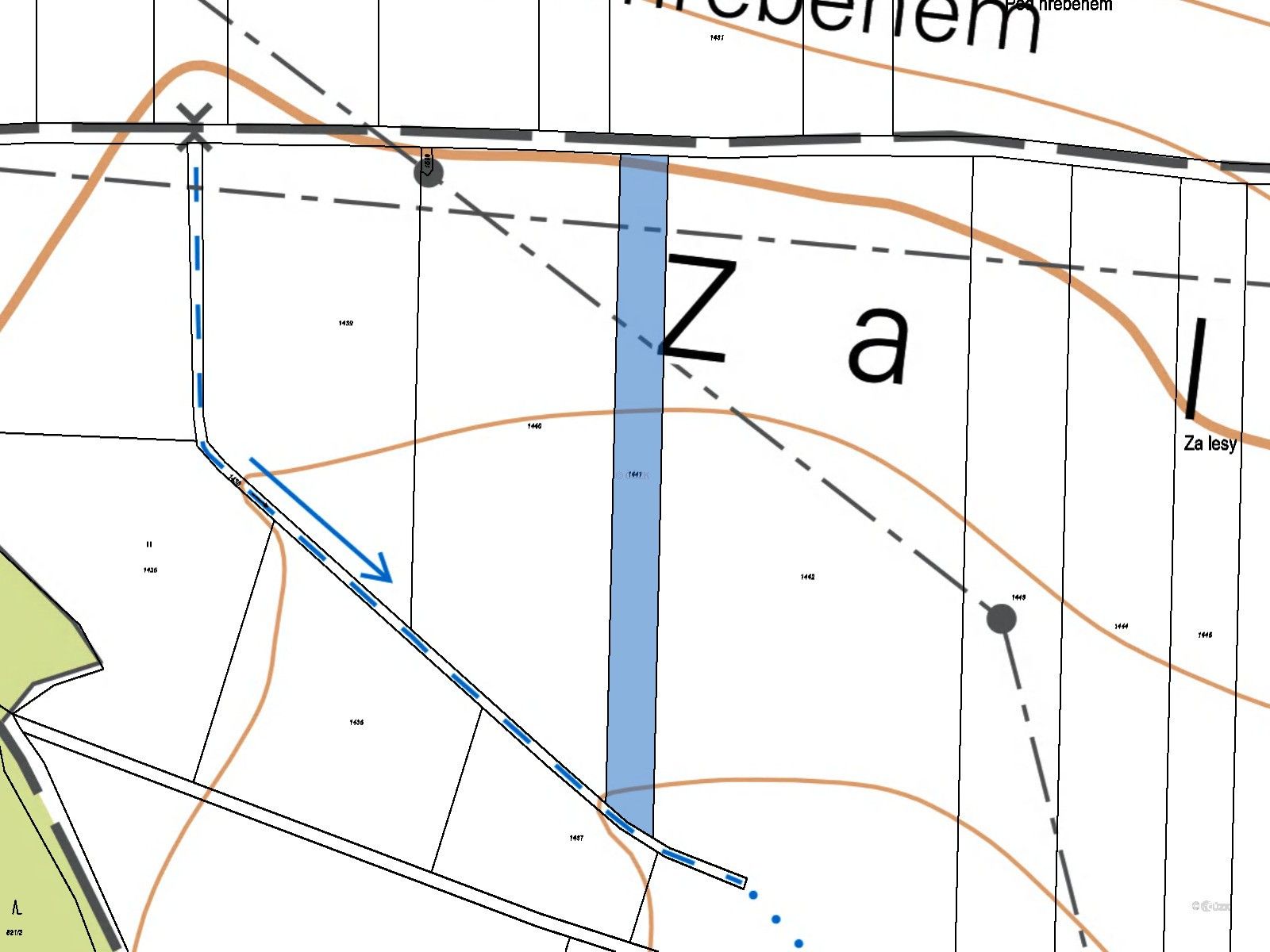 Prodej zemědělský pozemek - Ohaře, 722 m²