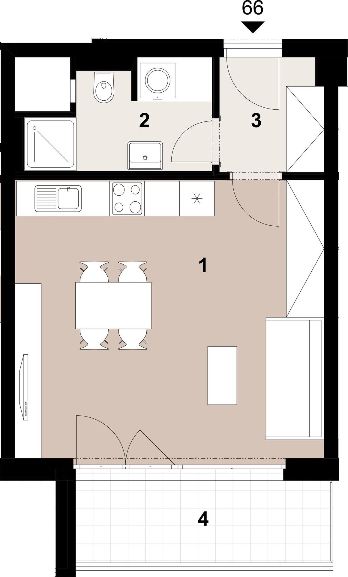 Prodej byt 1+kk - Štichova, Praha, 34 m²