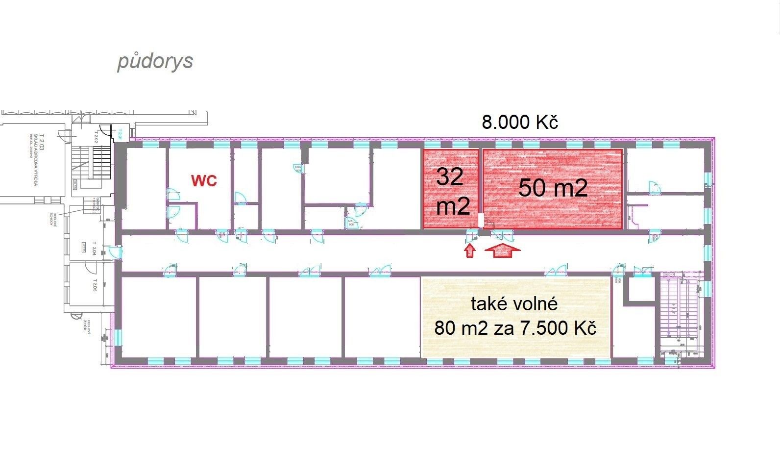 Pronájem kancelář - Zákolany, 82 m²