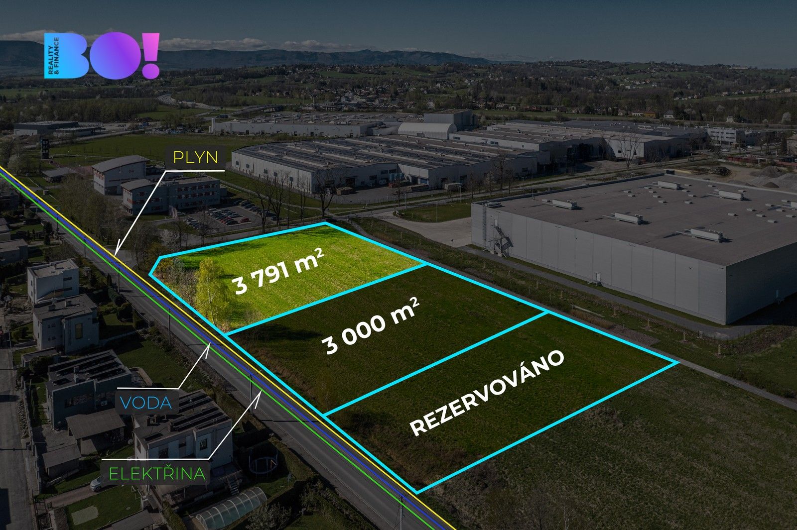 Komerční pozemky, Český Těšín, 3 m²