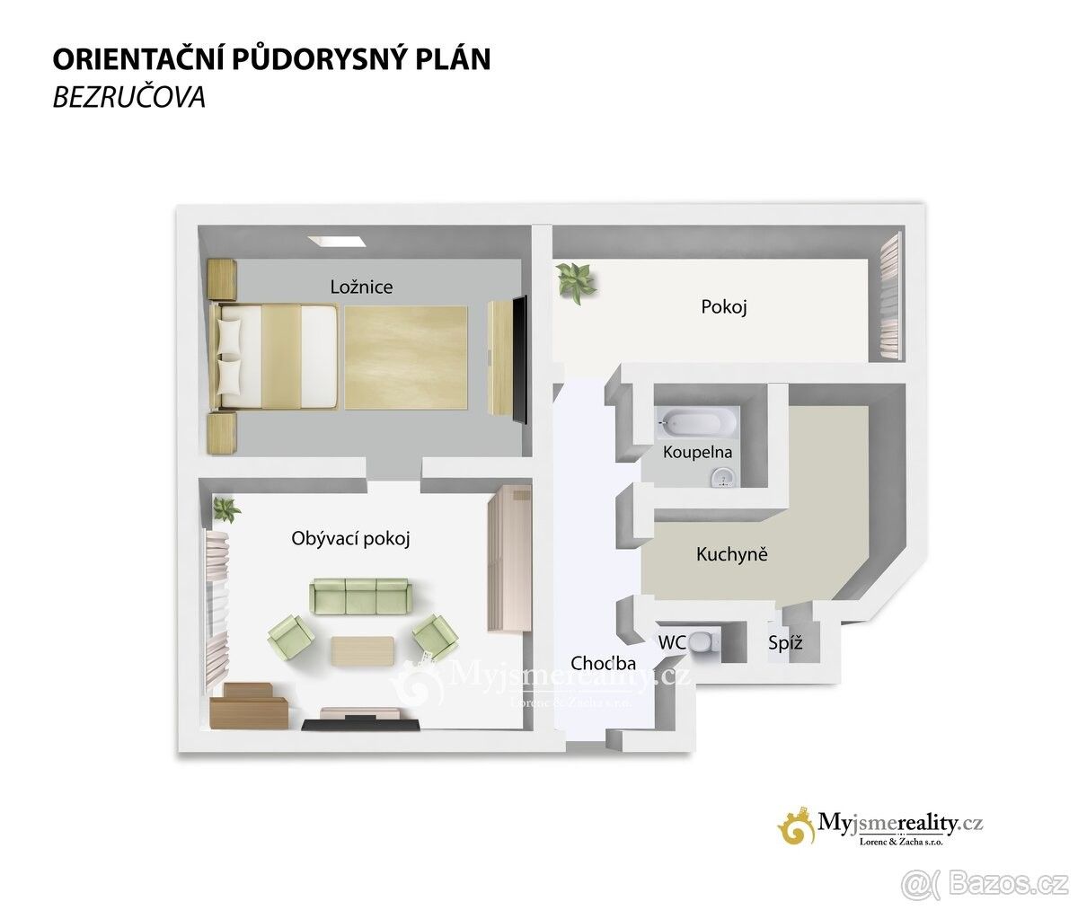 Prodej byt 3+1 - Znojmo, 669 02, 94 m²