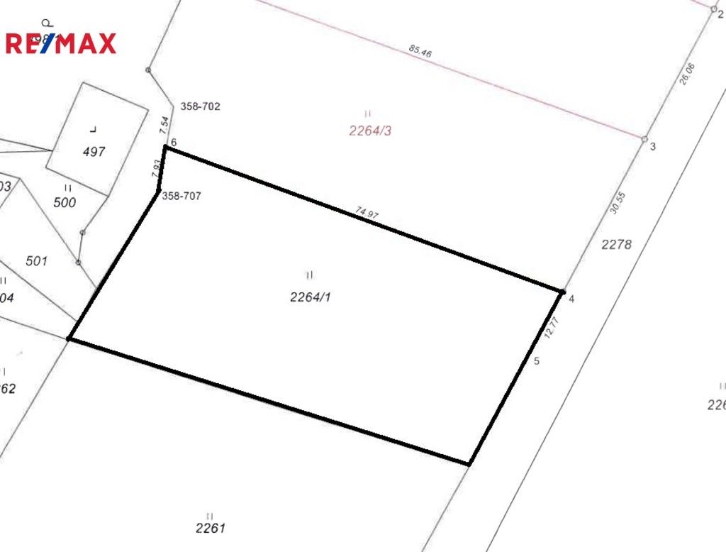 Pozemky pro bydlení, Zlaté Hory, 2 m²