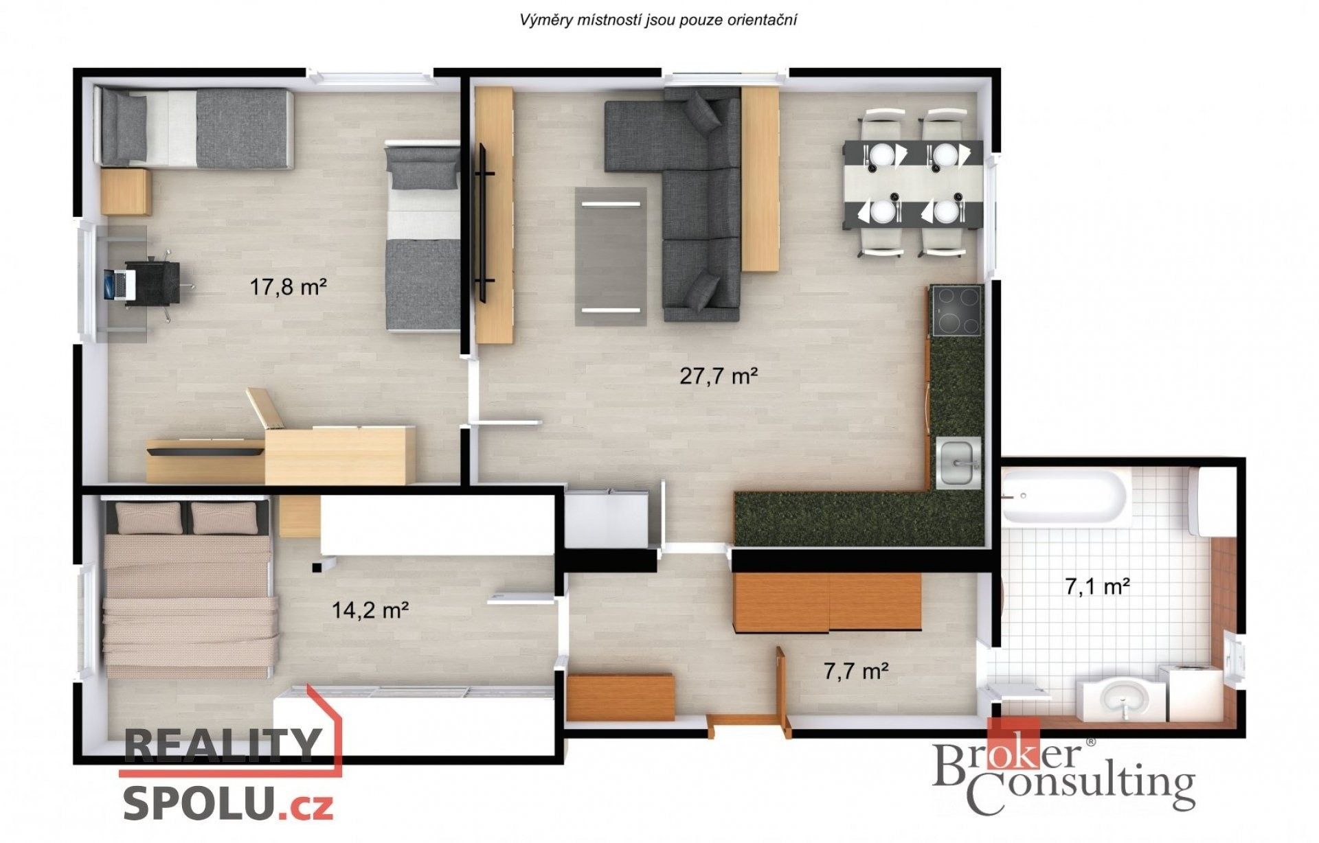 Prodej byt 3+kk - Americká, Liberec, 81 m²