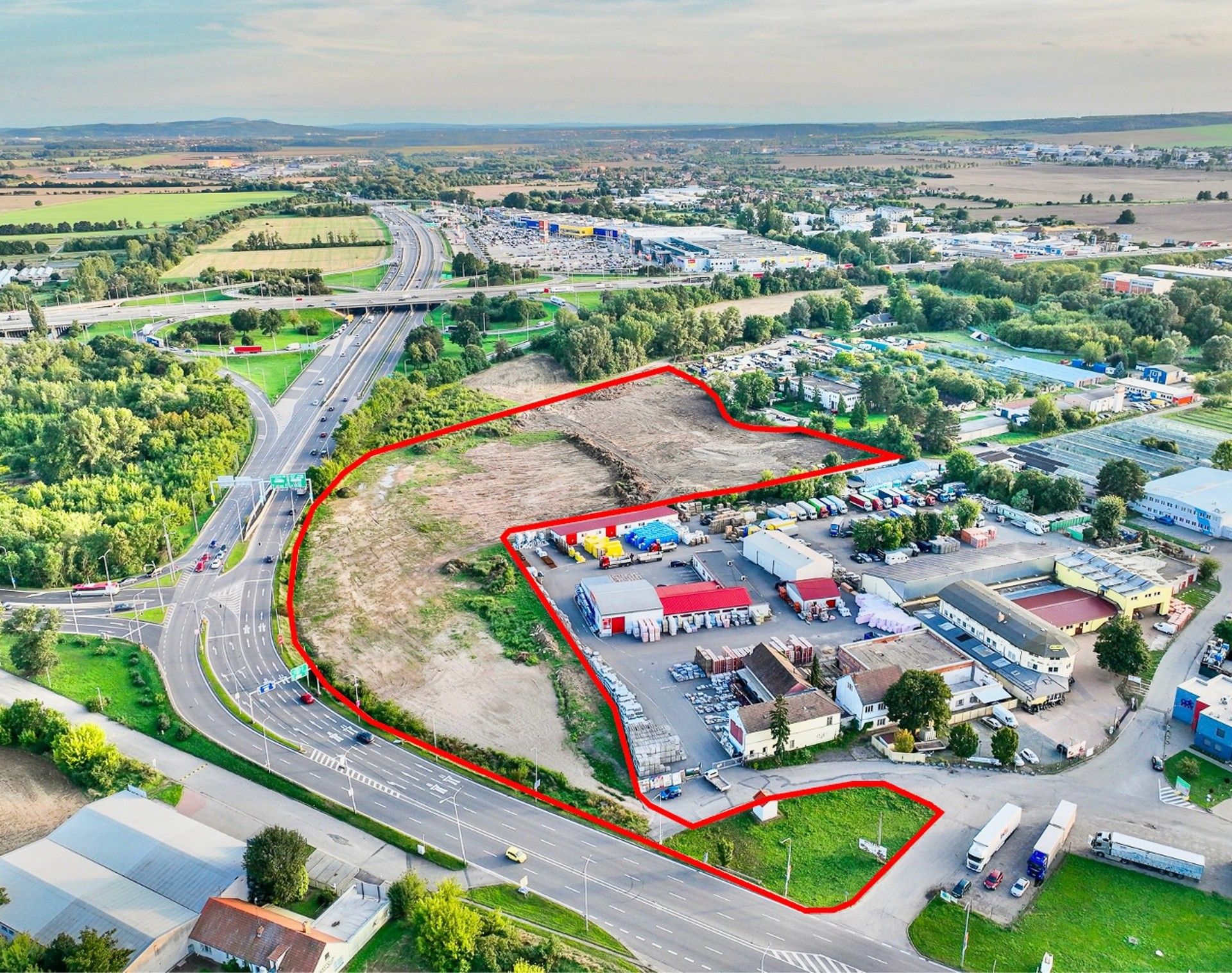 Komerční pozemky, Hněvkovského, Brno