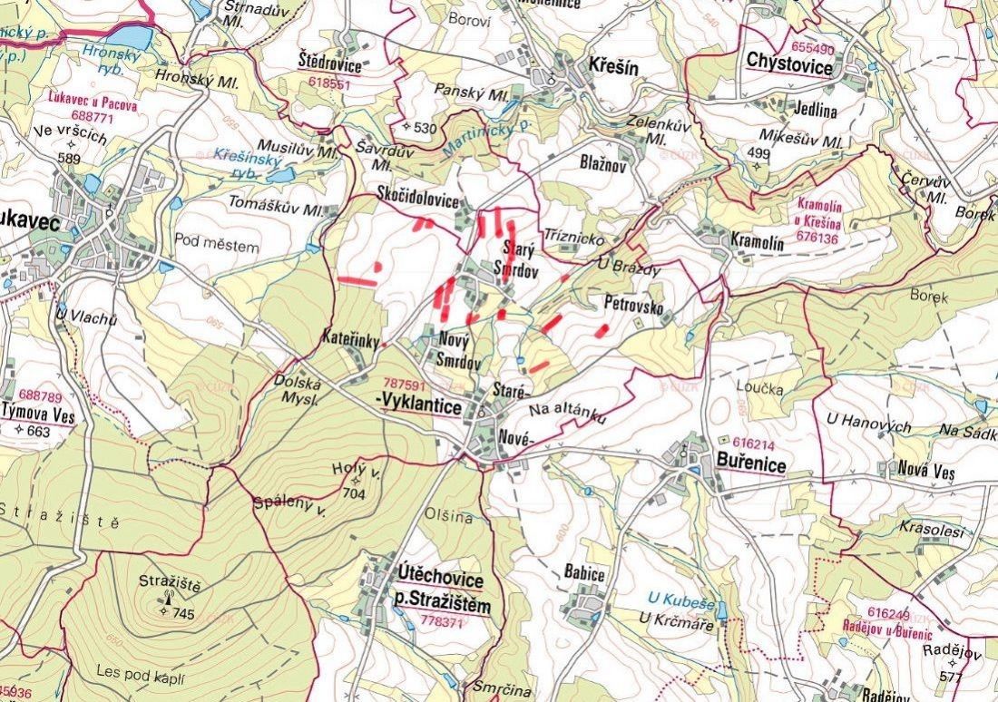 Prodej zemědělský pozemek - Vyklantice, 394 27, 46 789 m²