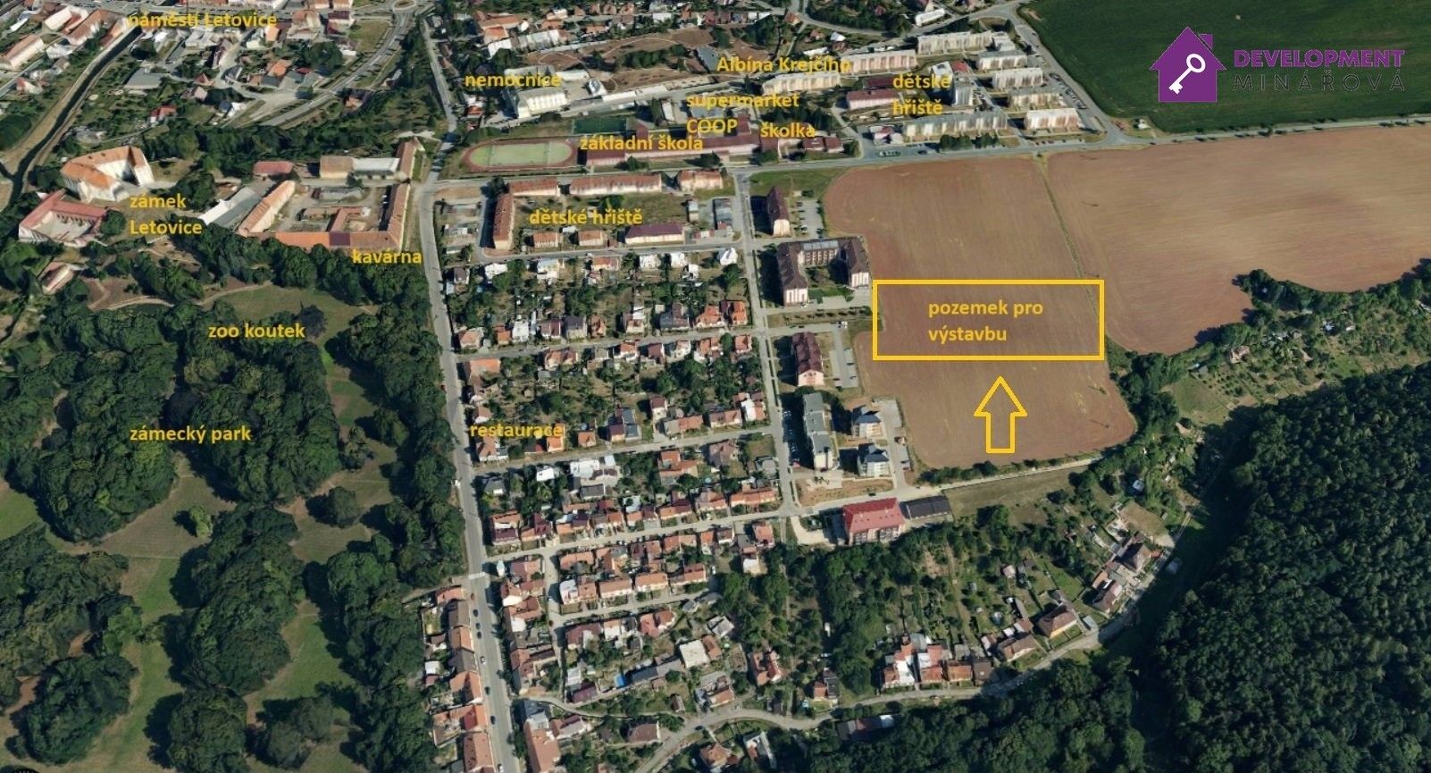 Prodej pozemek pro bydlení - Nerudova, Letovice, 3 587 m²