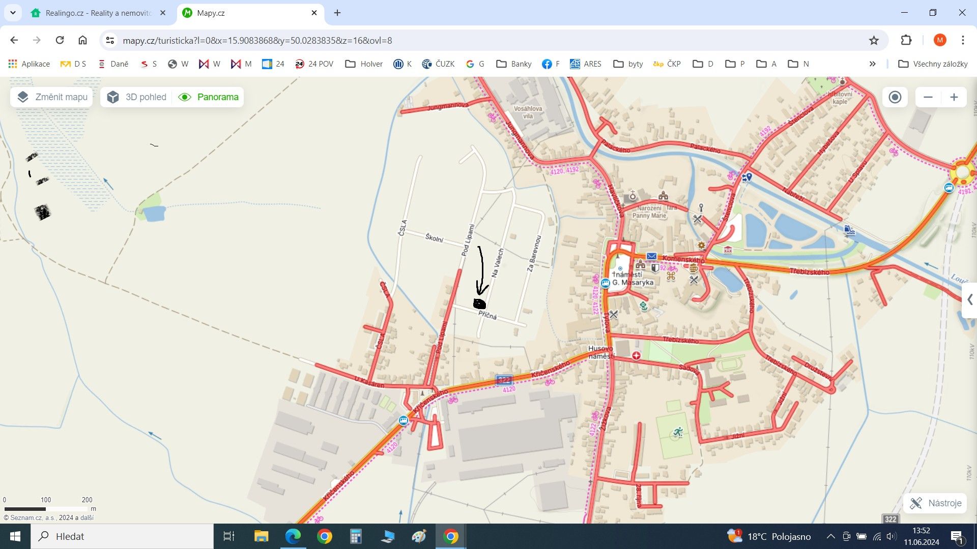 Prodej pozemek pro bydlení - Pardubice - Dašice ul. Příčná, 743 m²