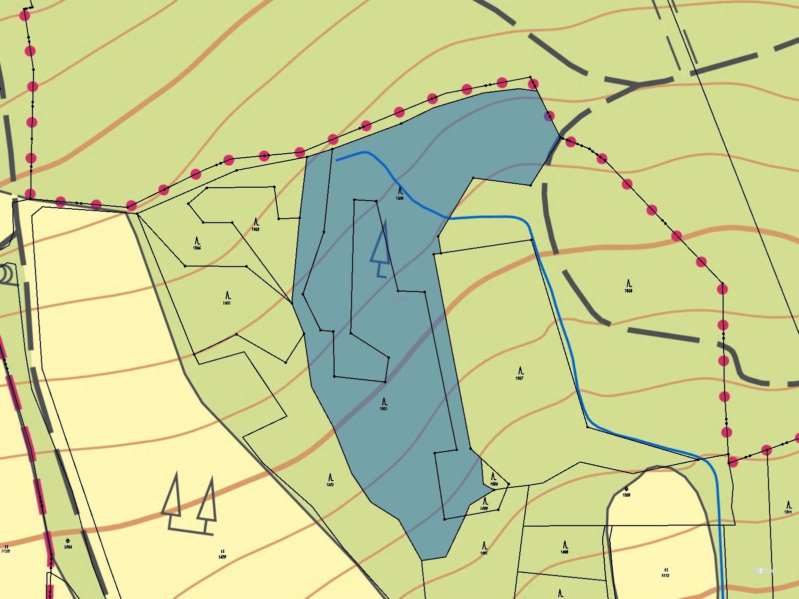 Prodej les - Vranovice, 10 084 m²