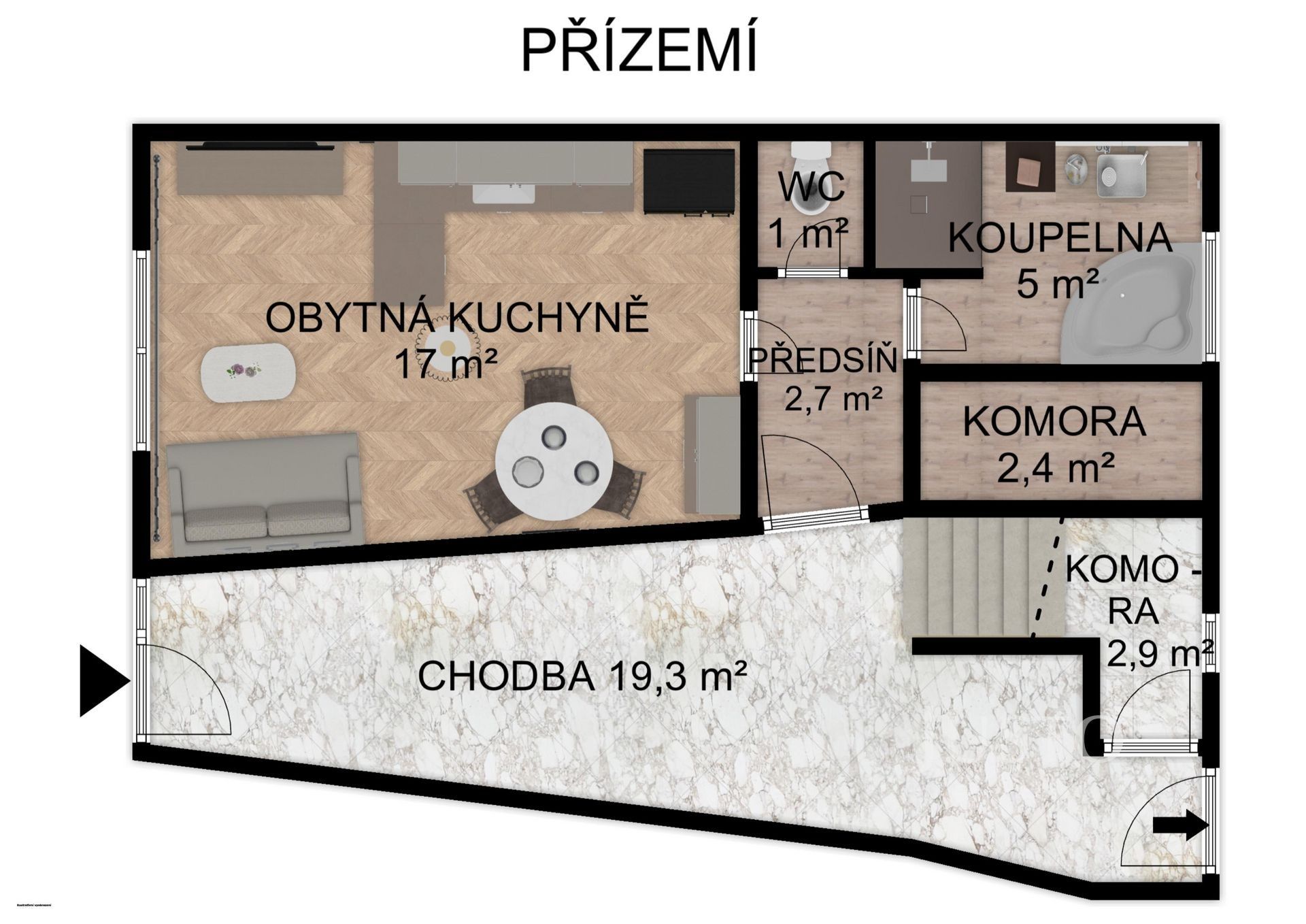 Prodej dům - Písek, 95 m²