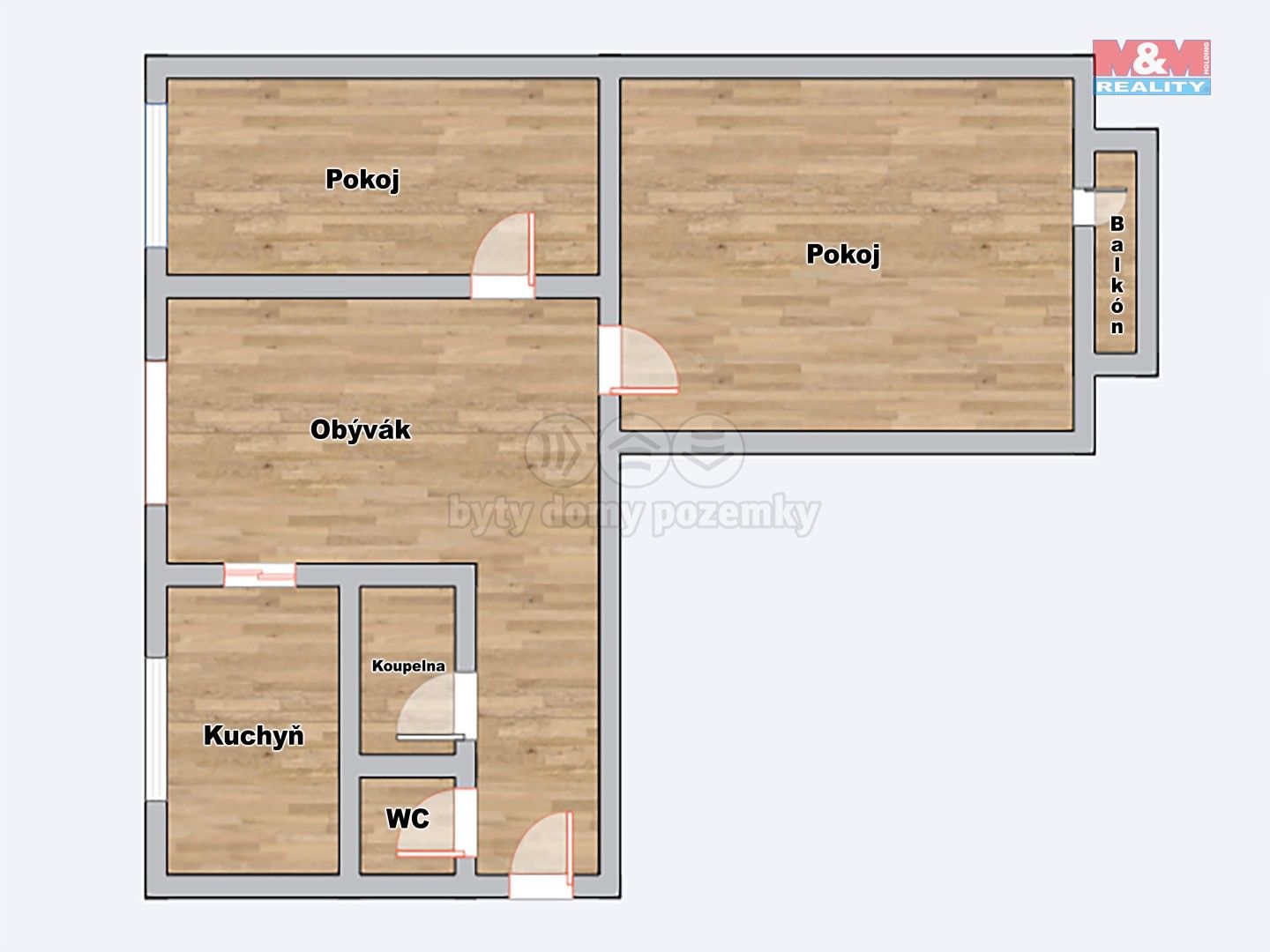 Prodej byt 3+1 - Moravská, Ostrava, 62 m²