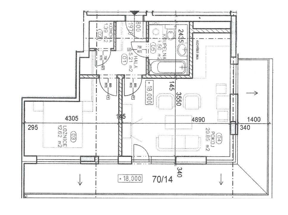 Pronájem byt 2+kk - Pod Harfou, Praha, 66 m²