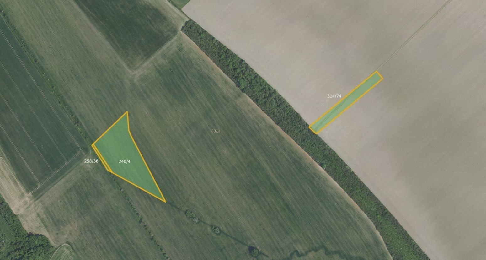 Zemědělské pozemky, Zbyslav, Vrdy