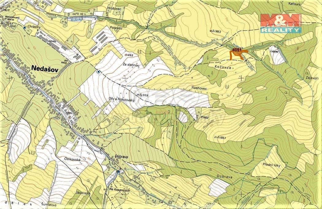 Prodej louka - Nedašov, 763 32, 962 m²