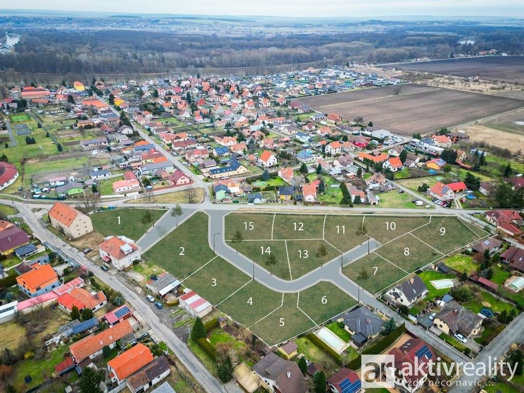 Pozemky pro bydlení, K Bažantnici, Obříství, 1 281 m²