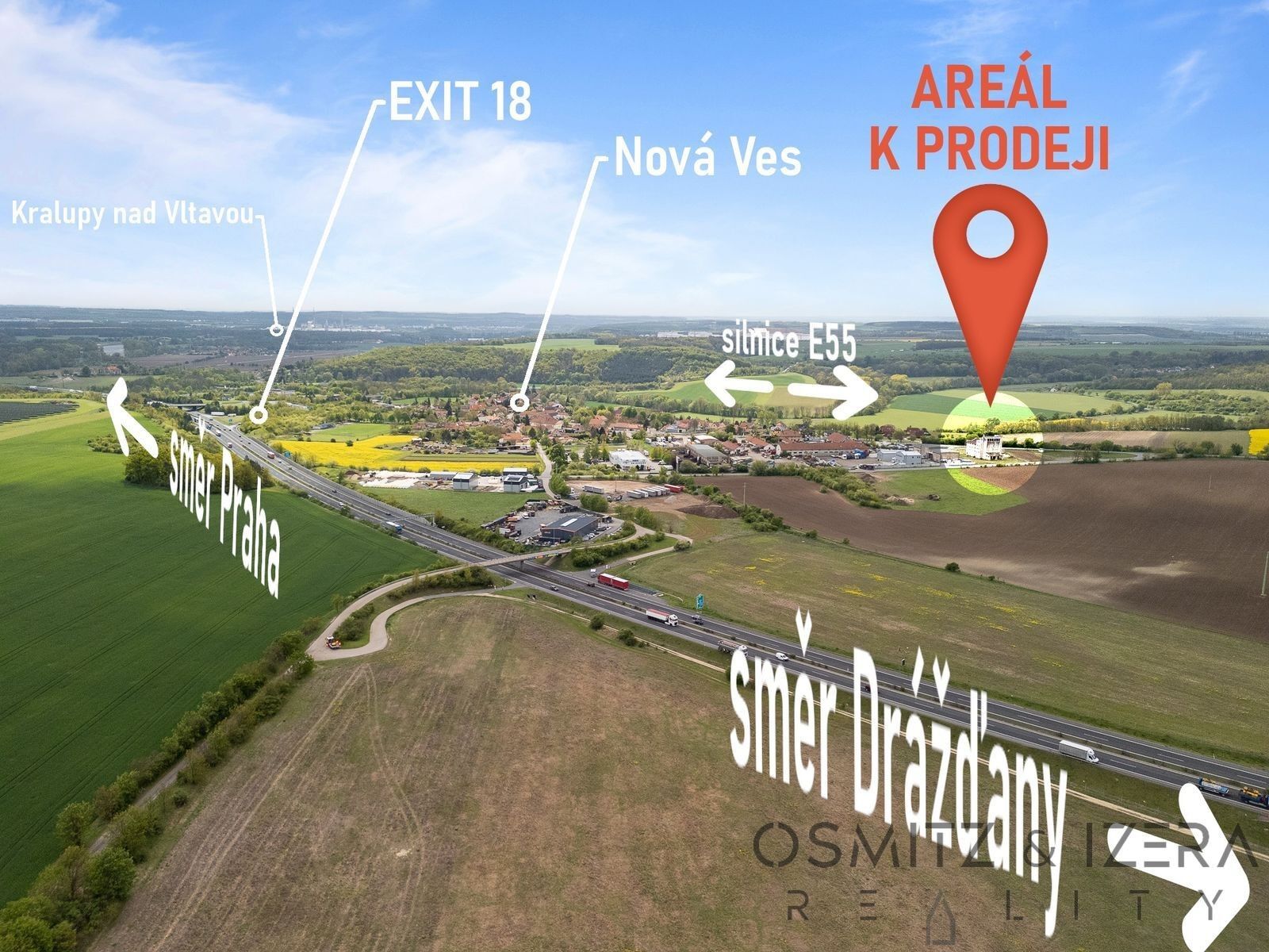 Prodej sklad - Nová Ves, 3 671 m²