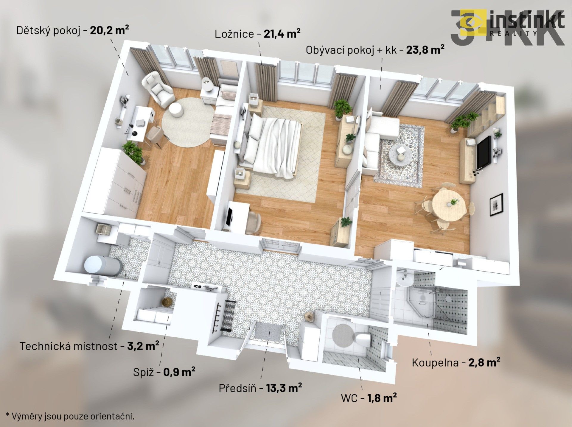 Prodej byt 3+kk - Václavkova, Praha, 88 m²