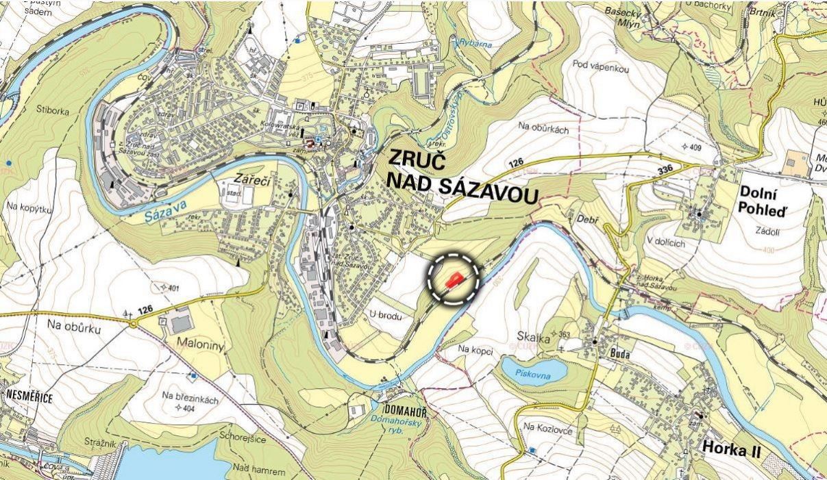 Prodej louka - Zruč nad Sázavou, 2 723 m²