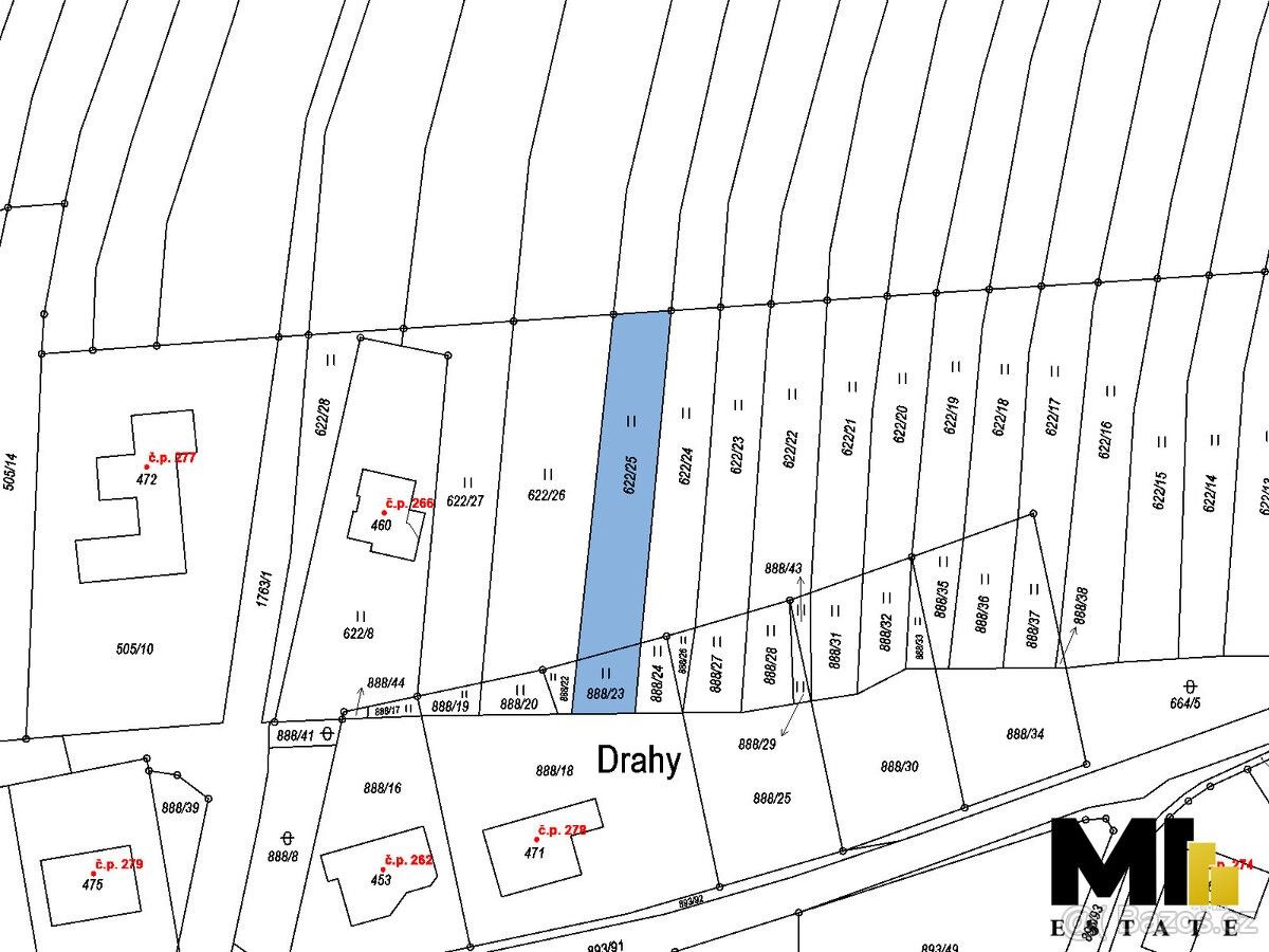 Prodej pozemek pro bydlení - Březůvky, 763 45, 582 m²